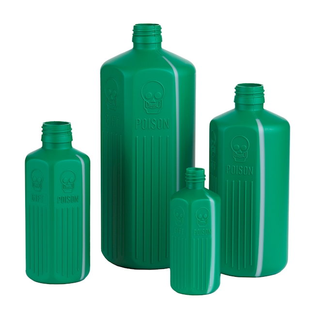 Bottle for poison PE 100 ml